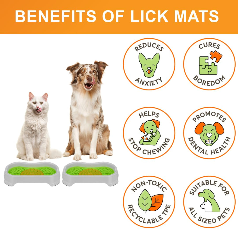 Neater Pets Neat-LIK tray with non-slip feet keeps floors clean.