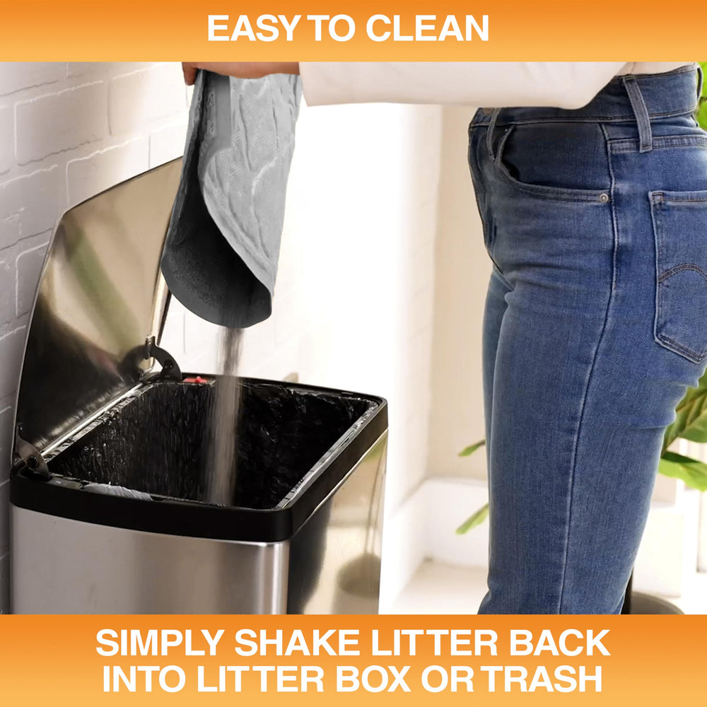 Easy clean Neater Mat after use with hose or rinse.