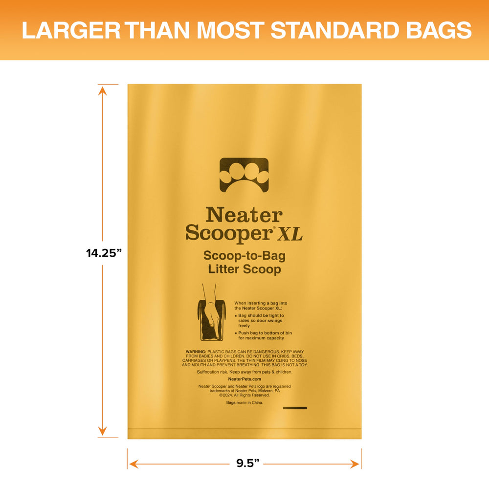 Neater Pets Neater Scooper XL durable bags with lavender scent for odor masking