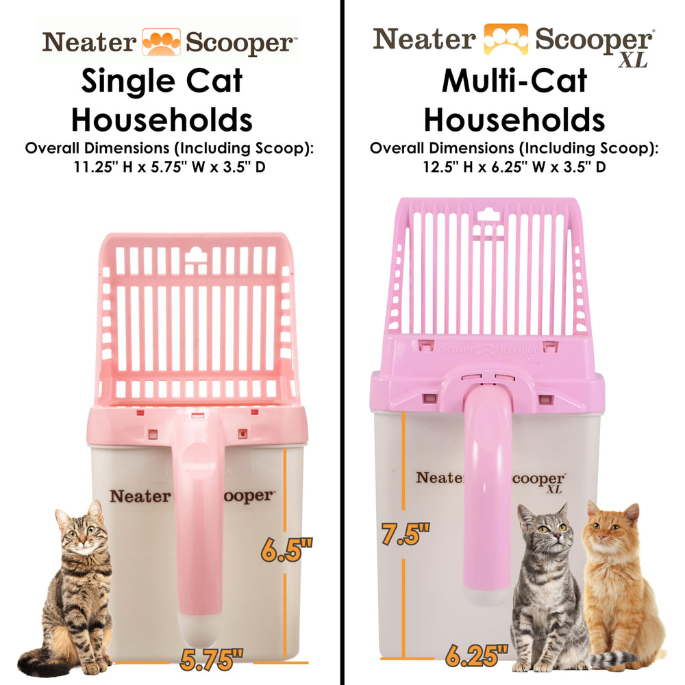 Ideal for single-cat homes with a compact storage bin.