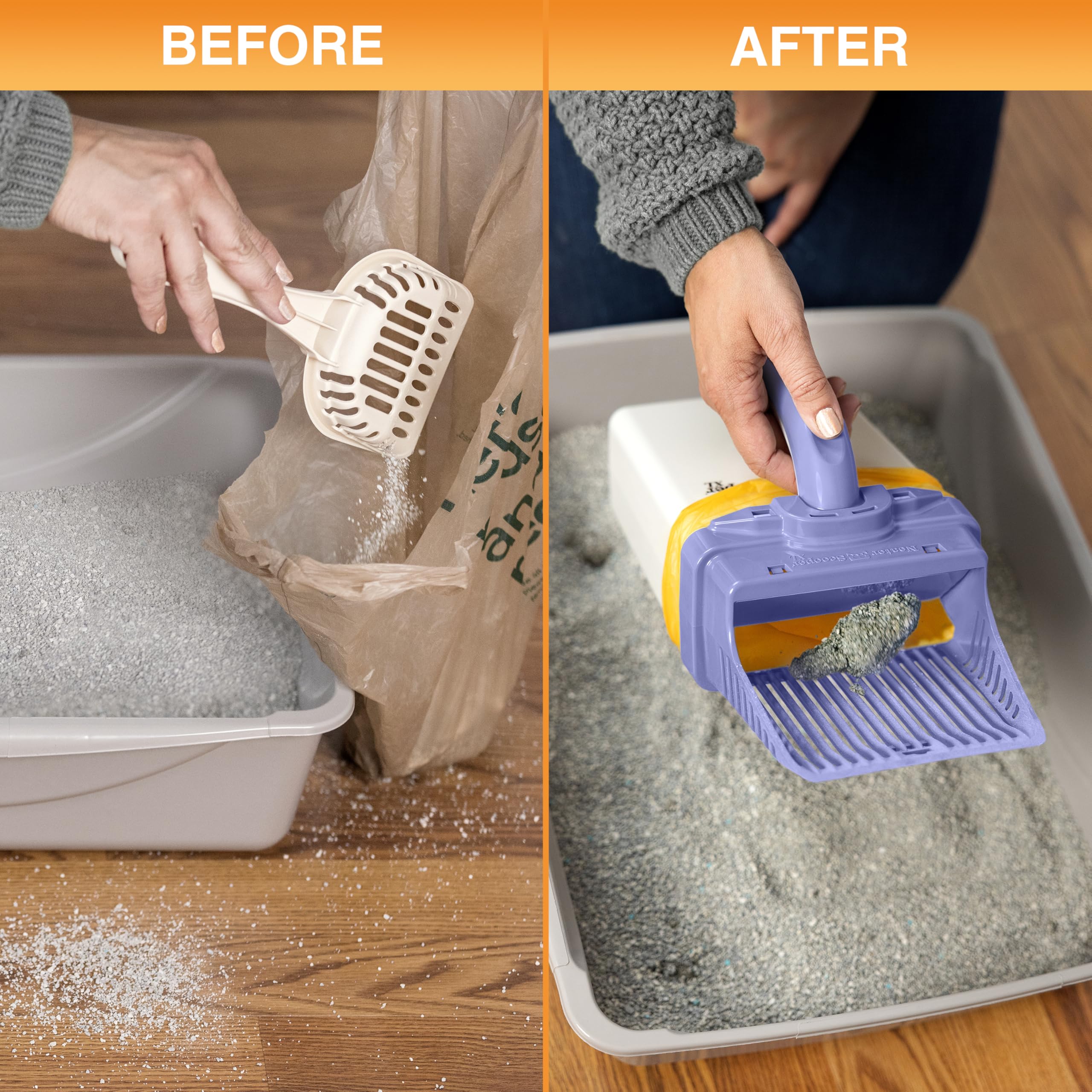 Neater Scooper XL compact dimensions fit most litter boxes.