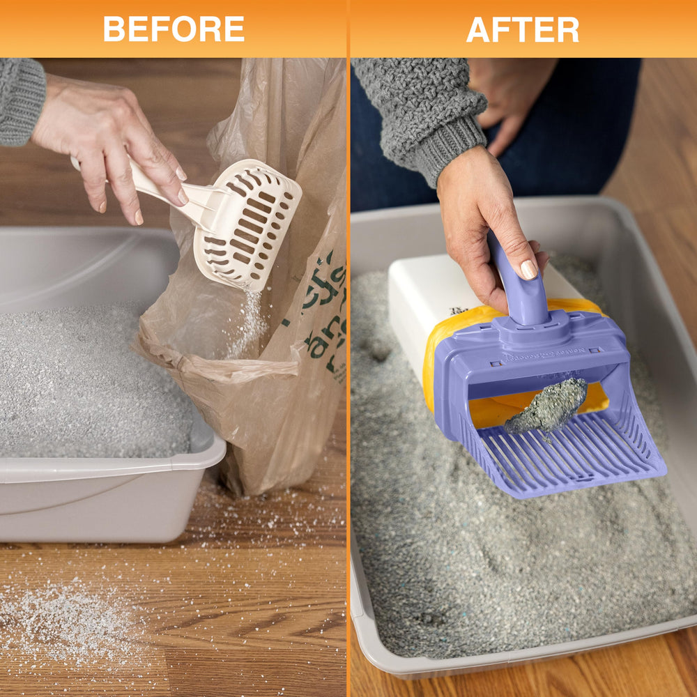 Neater Scooper XL compact dimensions fit most litter boxes.
