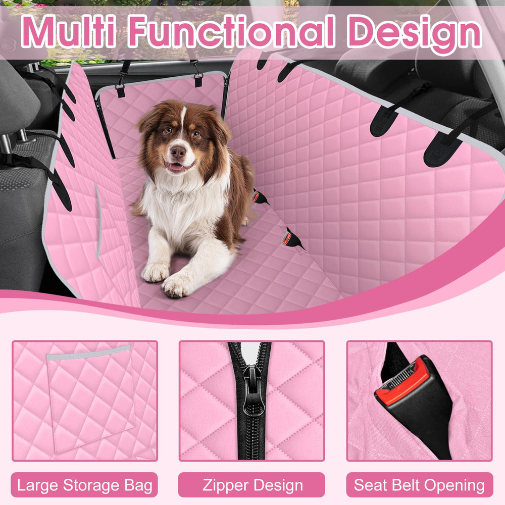 NECKORY anti-slip coating keeps the dog seat cover in place.