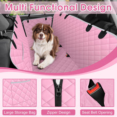 NECKORY anti-slip coating keeps the dog seat cover in place.