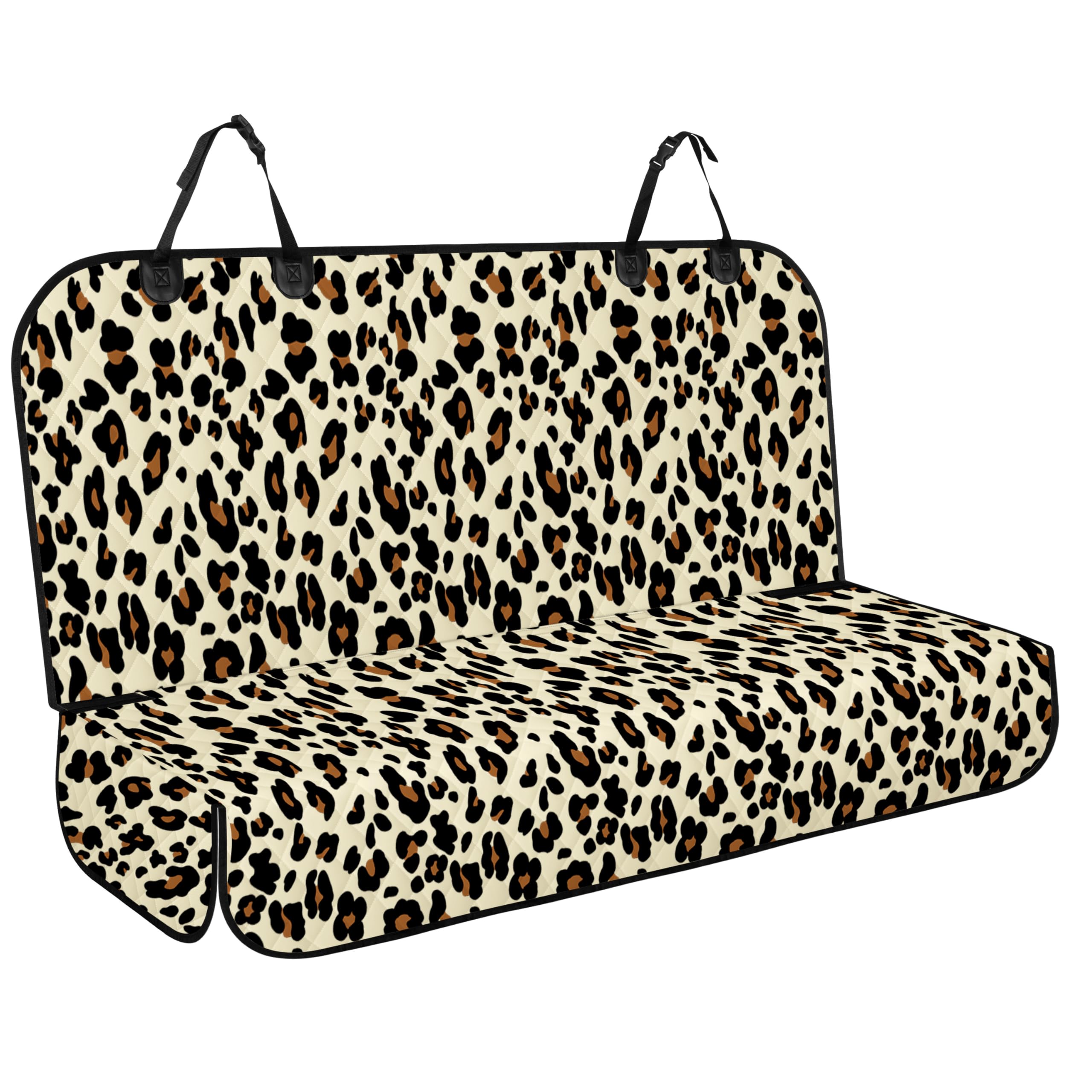 NECKORY backseat cover for dogs demonstrates waterproof protection for upholstery.