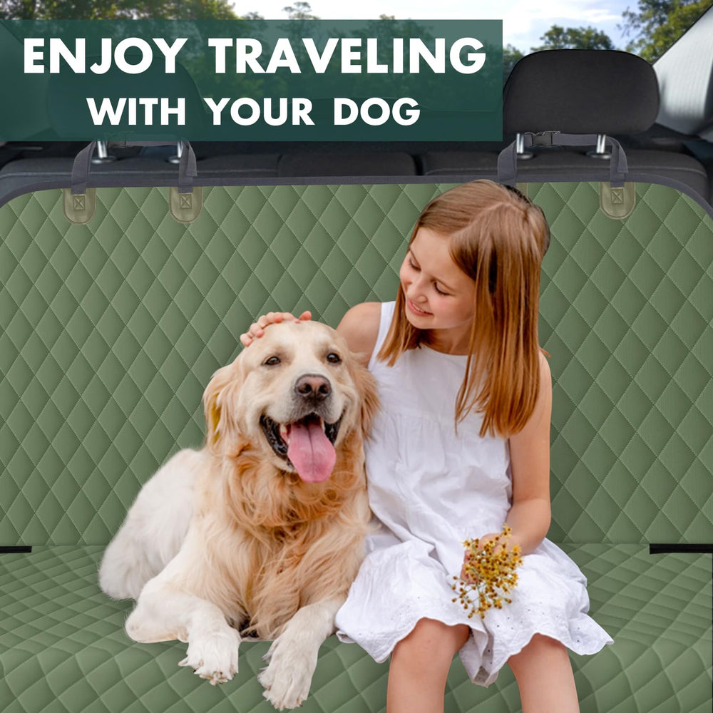 NECKORY backseat cover cleans easily with cloth or vacuum.