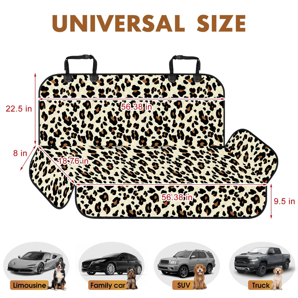 NECKORY backseat cover with non-slip back showcases secure fit on rear seat.
