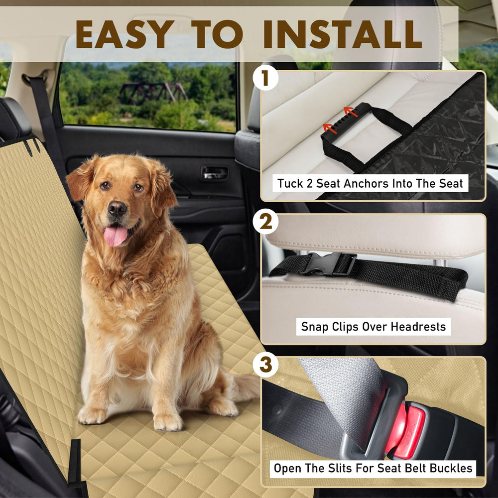 NECKORY backseat cover universal-fit for sedans SUVs trucks simplifying setup.