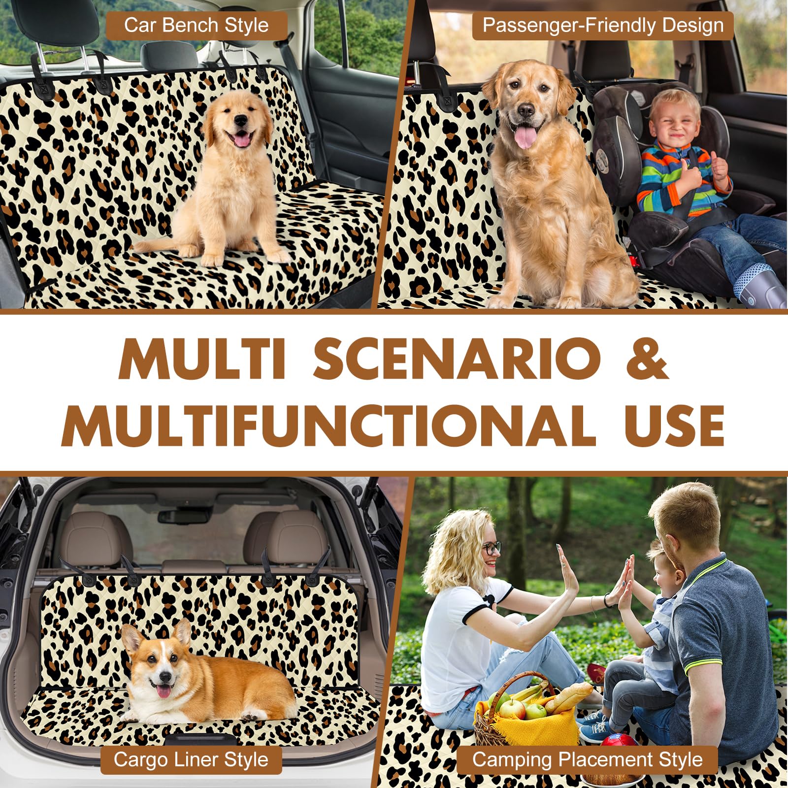 NECKORY car seat protector shows quick, tool-free installation.