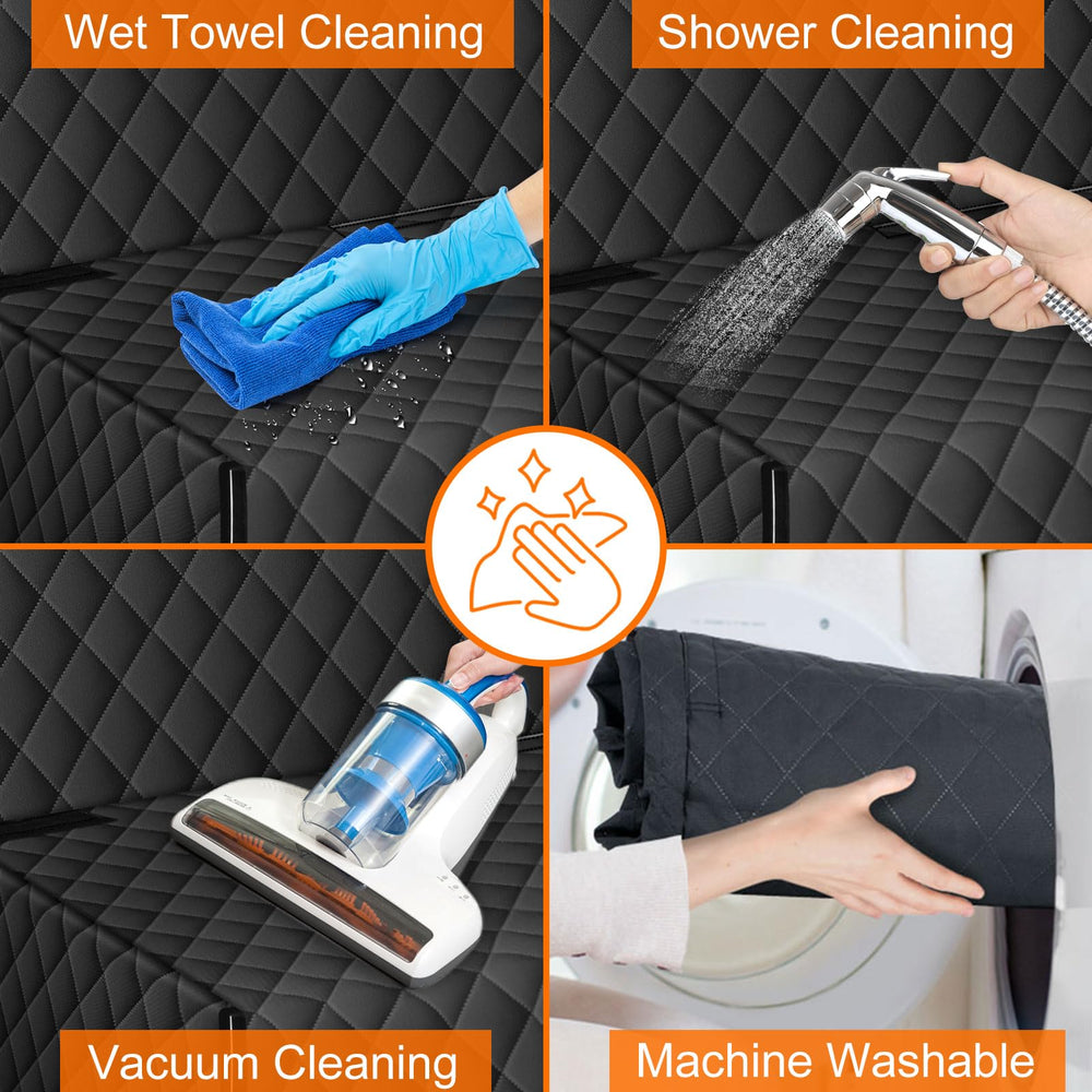 NECKORY car seat protector reduces hair and dirt on upholstery