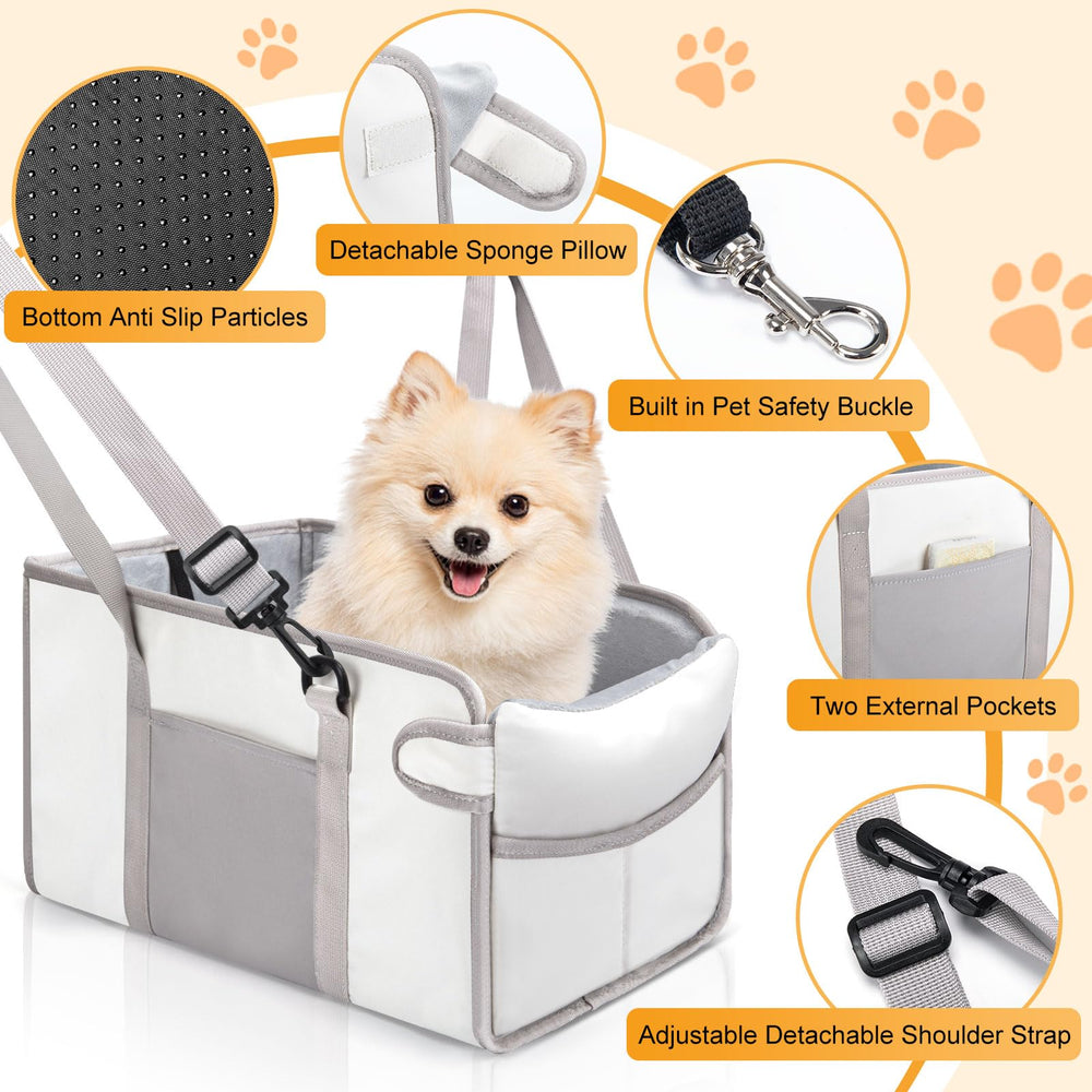 NECKORY dog-seat-with-safety-leash adds controlled security