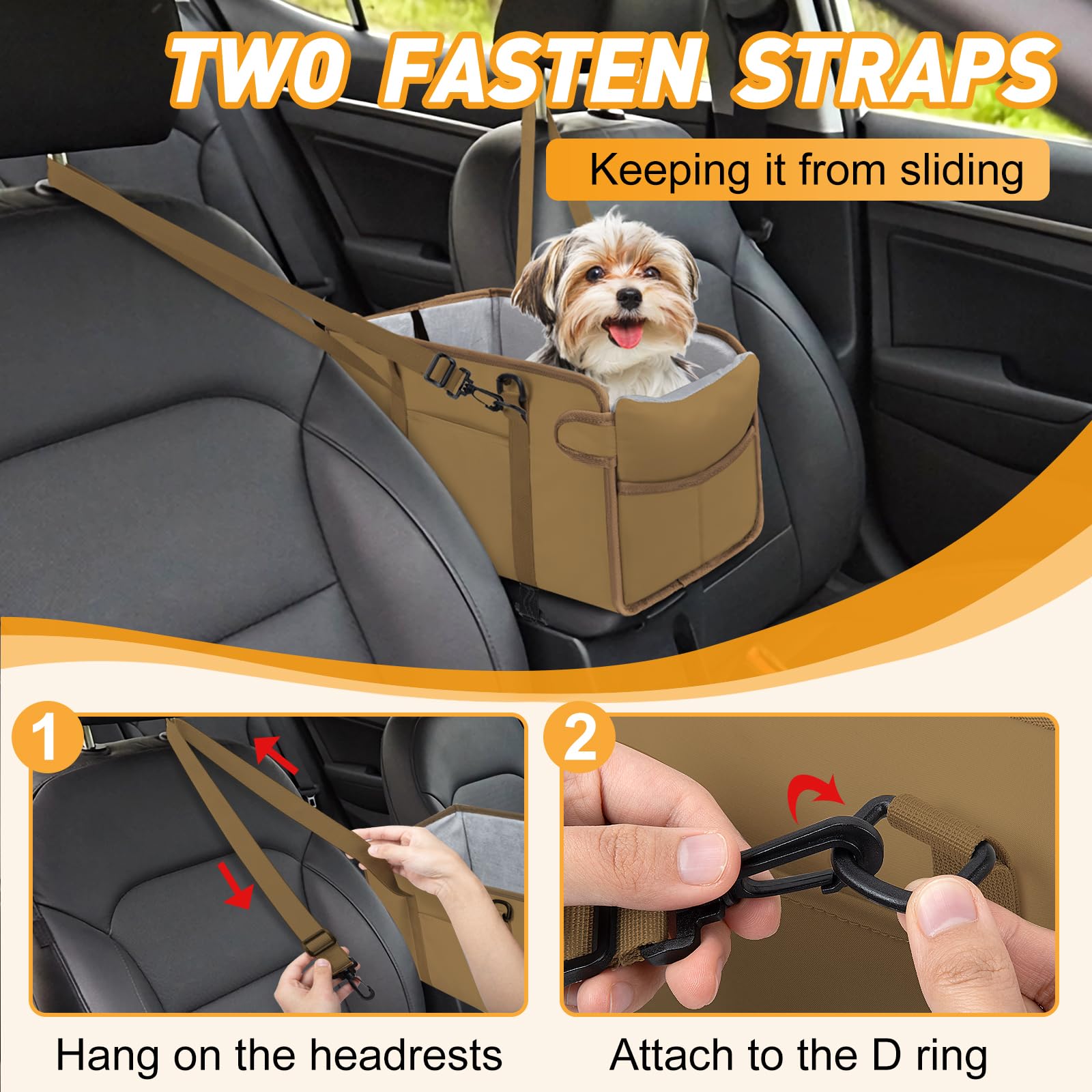 NECKORY center-console strap ensures secure fit for different car models