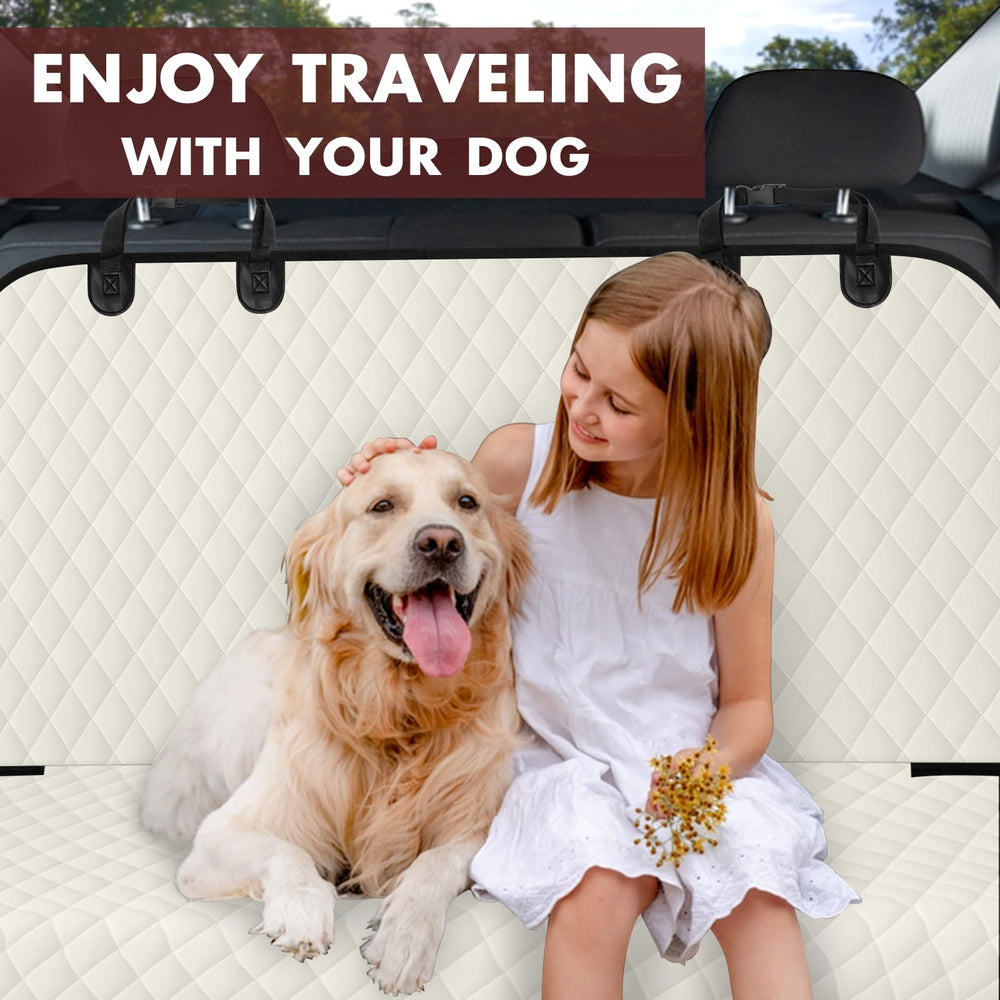 NECKORY backseat cover easy to clean with damp cloth or vacuum