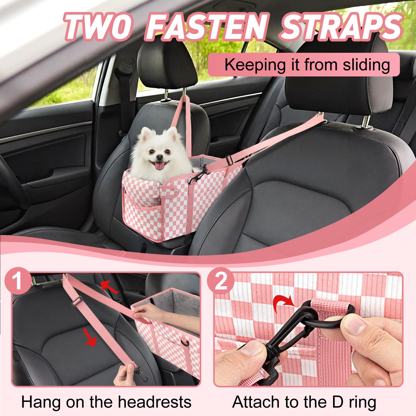 NECKORY Console Dog Seat detachable pad is removable and washable.