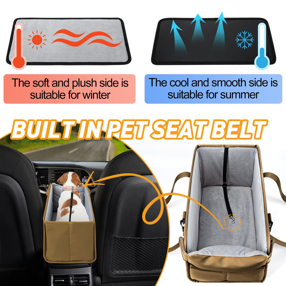 NECKORY dog booster seat offers a wider view and closer contact with you