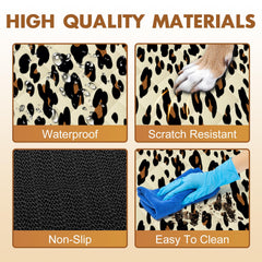 NECKORY dog seat protector highlights scratch-resistant surface for interiors.