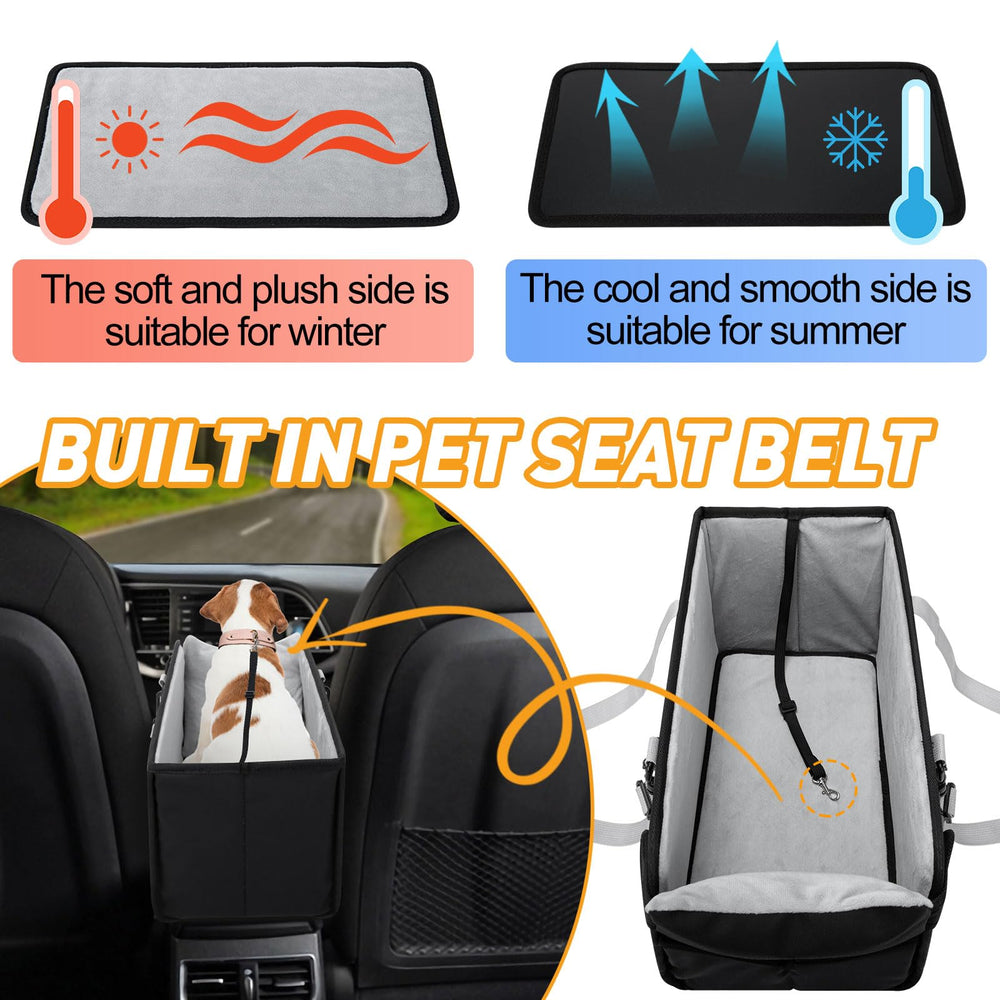 NECKORY seat belt tether prevents roaming while you drive.