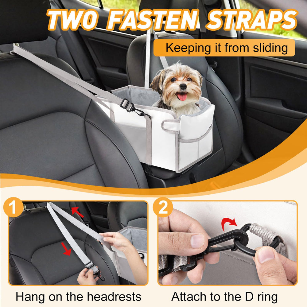 NECKORY storage-pocket-dog-seat keeps essentials within reach
