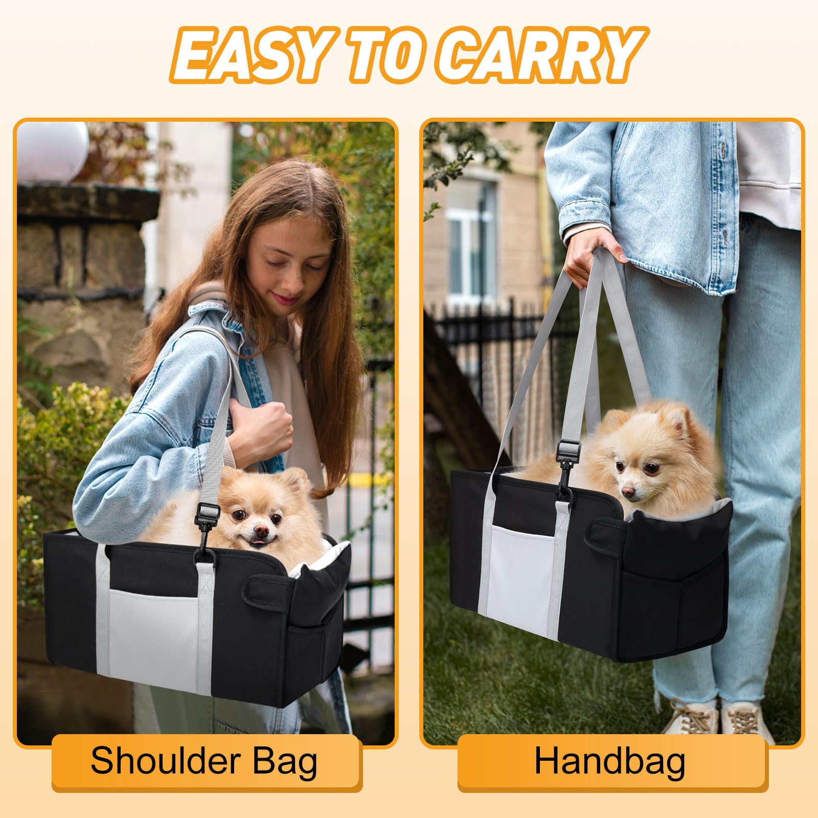 NECKORY travel-friendly car seat offers a calm window view.