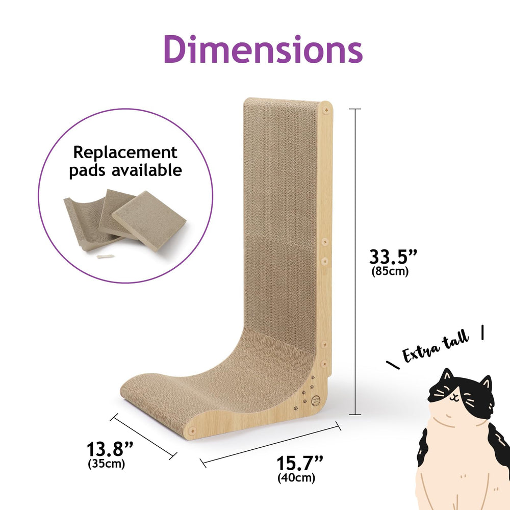Necoichi scratcher is chemical-free for your cat's safe play