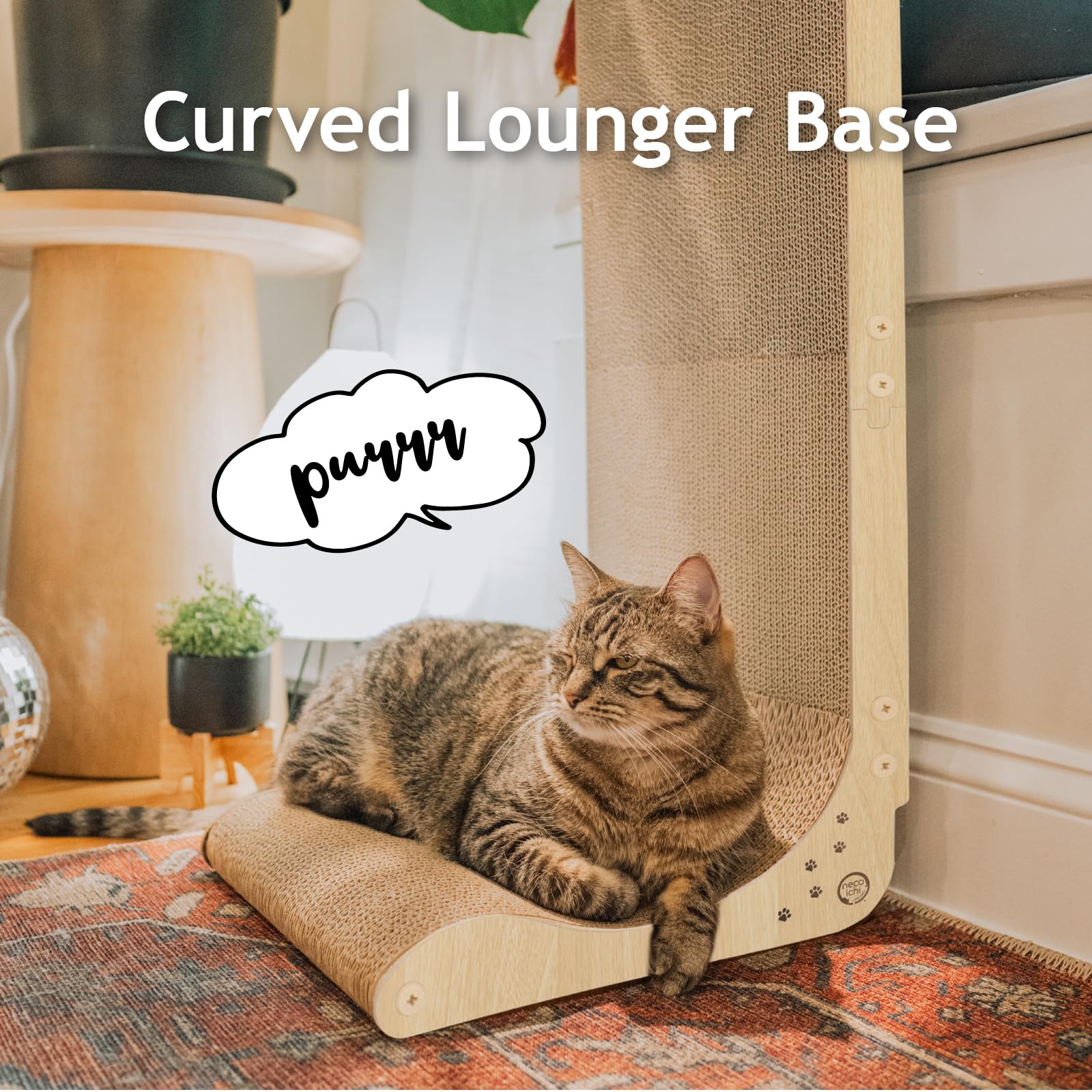 Necoichi cardboard uses recycled paper for safer, eco-friendly scratching