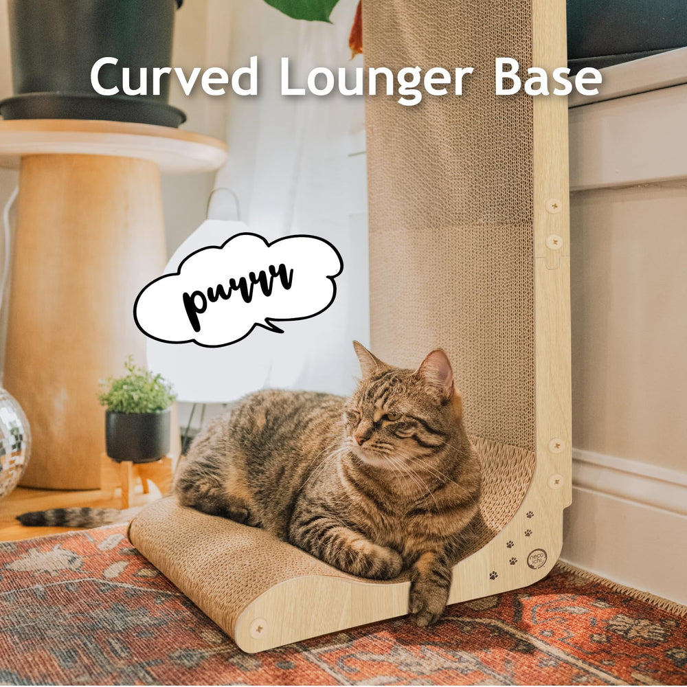 Necoichi cardboard uses recycled paper for safer, eco-friendly scratching