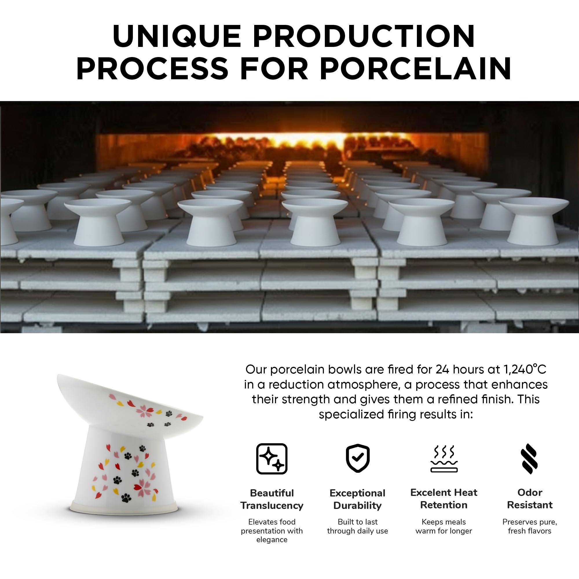 Necoichi holds dry or wet foods for versatile use.