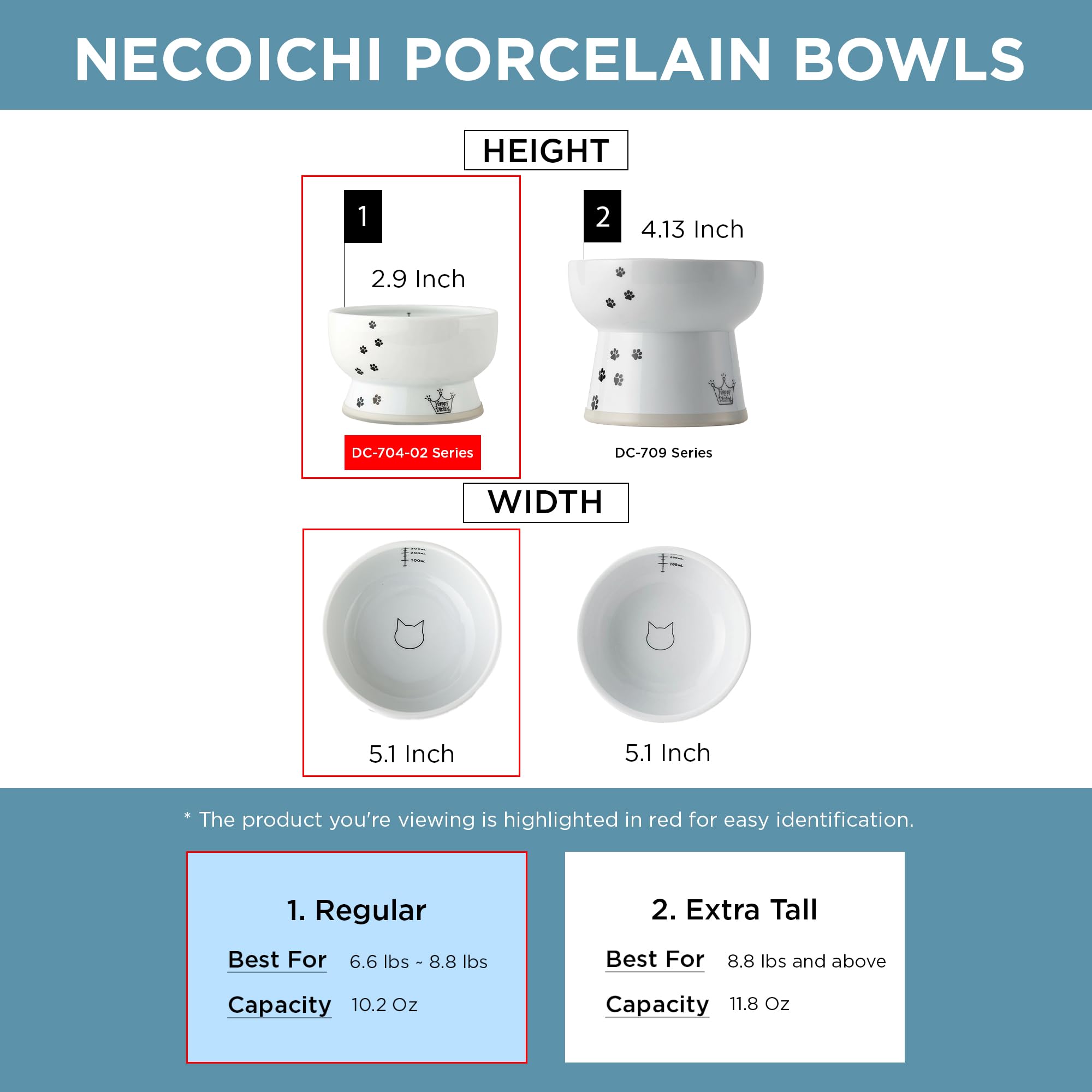 Necoichi lead-free porcelain ensures safe daily hydration for cats.