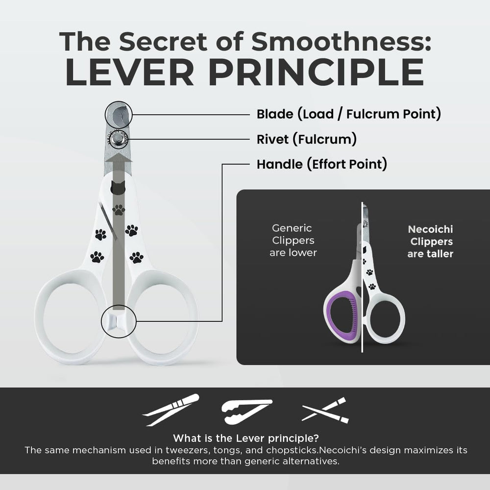 Close-up of lever mechanism on Necoichi Purrcision for smooth control.