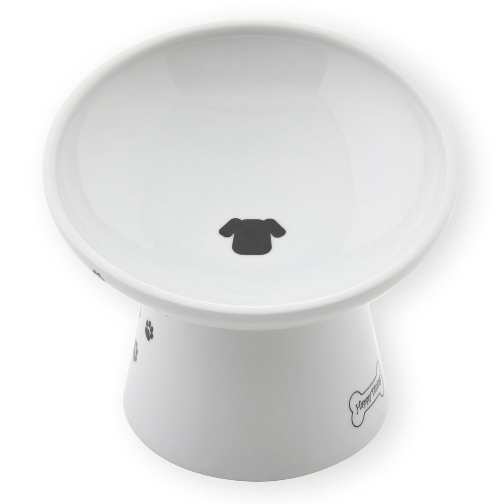 Necoichi elevated bowl with non-slip ring keeps feeding steady during busy meals.