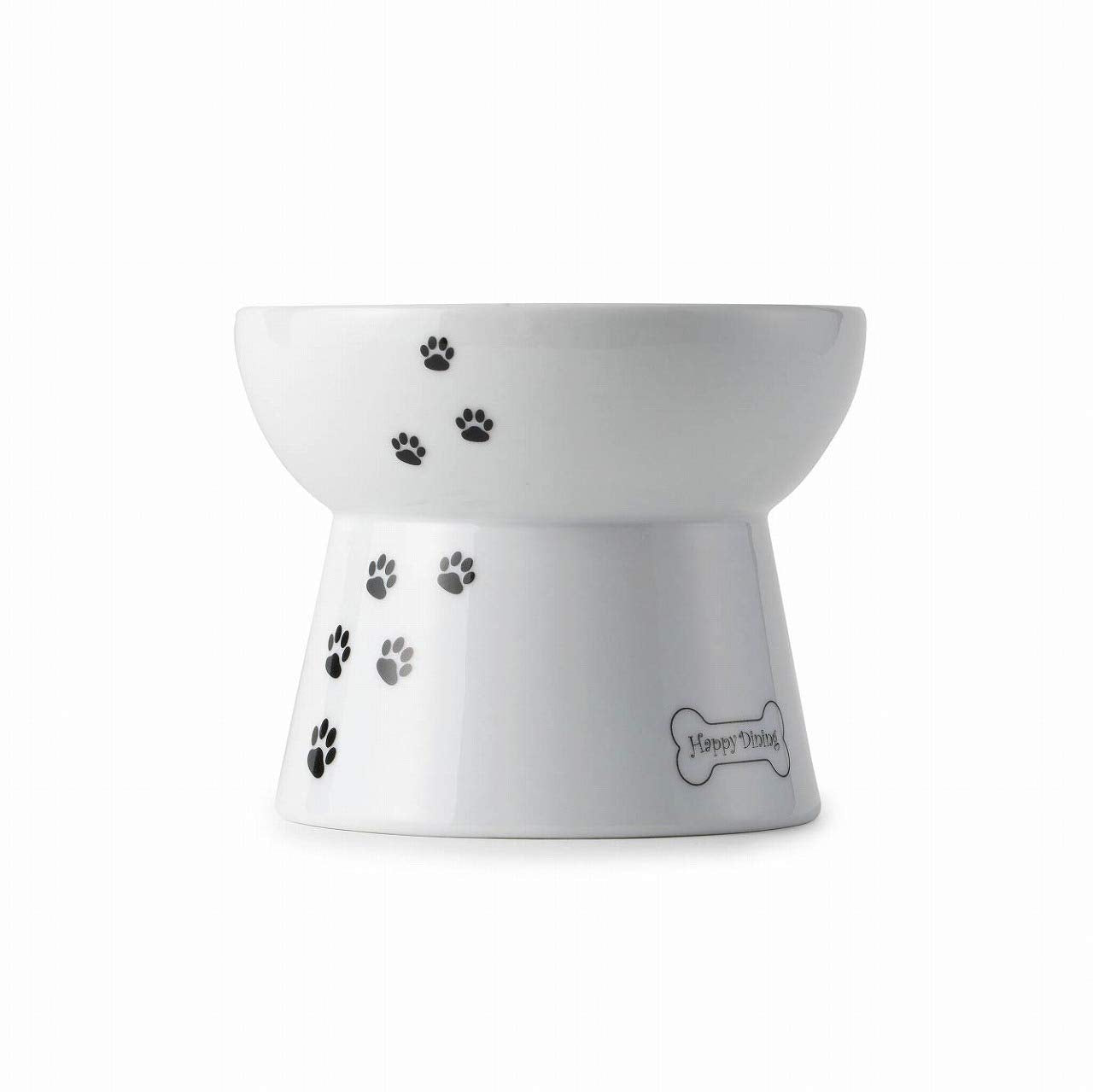 Necoichi spill-proof inner lip keeps kibble centered during feeding.