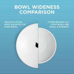 Necoichi non-slip ring keeps the bowl steady during meals.