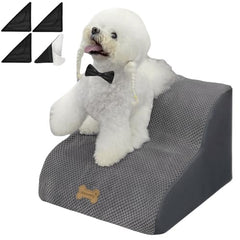 Necrely dog stairs for high beds with non-slip top for safe climbing.