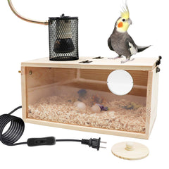 Neeenn Bird House Incubator exterior view showcases sturdy, bird-friendly design for home use.