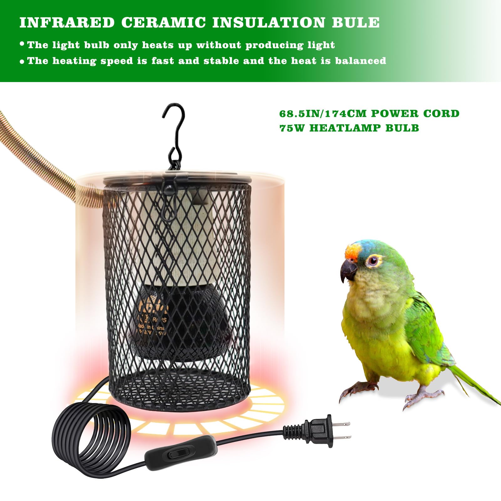 Neeenn Bird House Incubator top cover offers convenient access for simple interior cleaning.