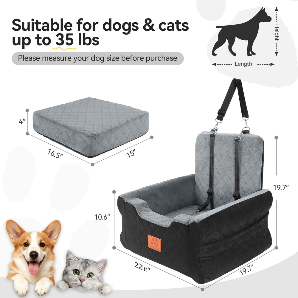 NEEZUKAR booster seat with adjustable safety strap secures harness