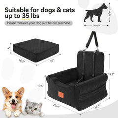 NEEZUKAR dog car seat safety strap enhances travel security.