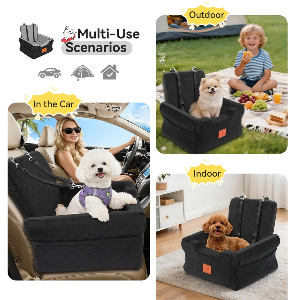 NEEZUKAR car seat storage pockets keep toys handy.