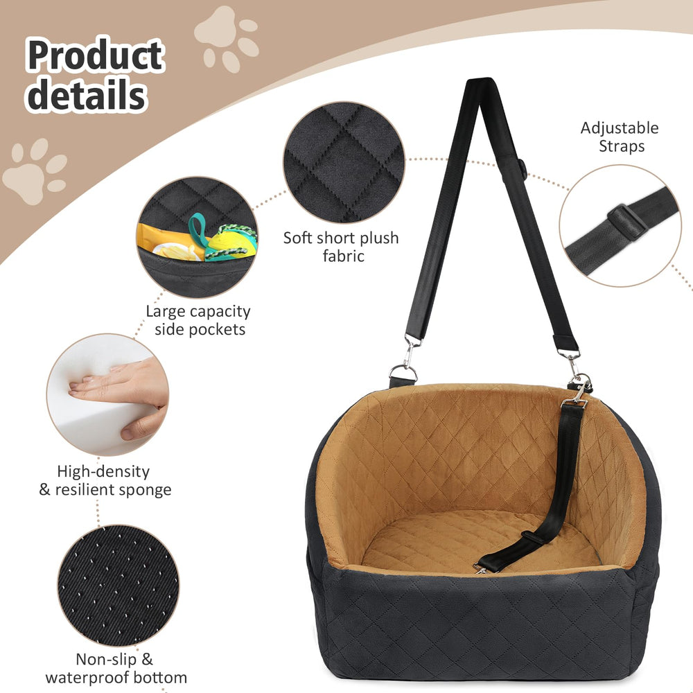 NEEZUKAR dog car seat removable cover for easy washing