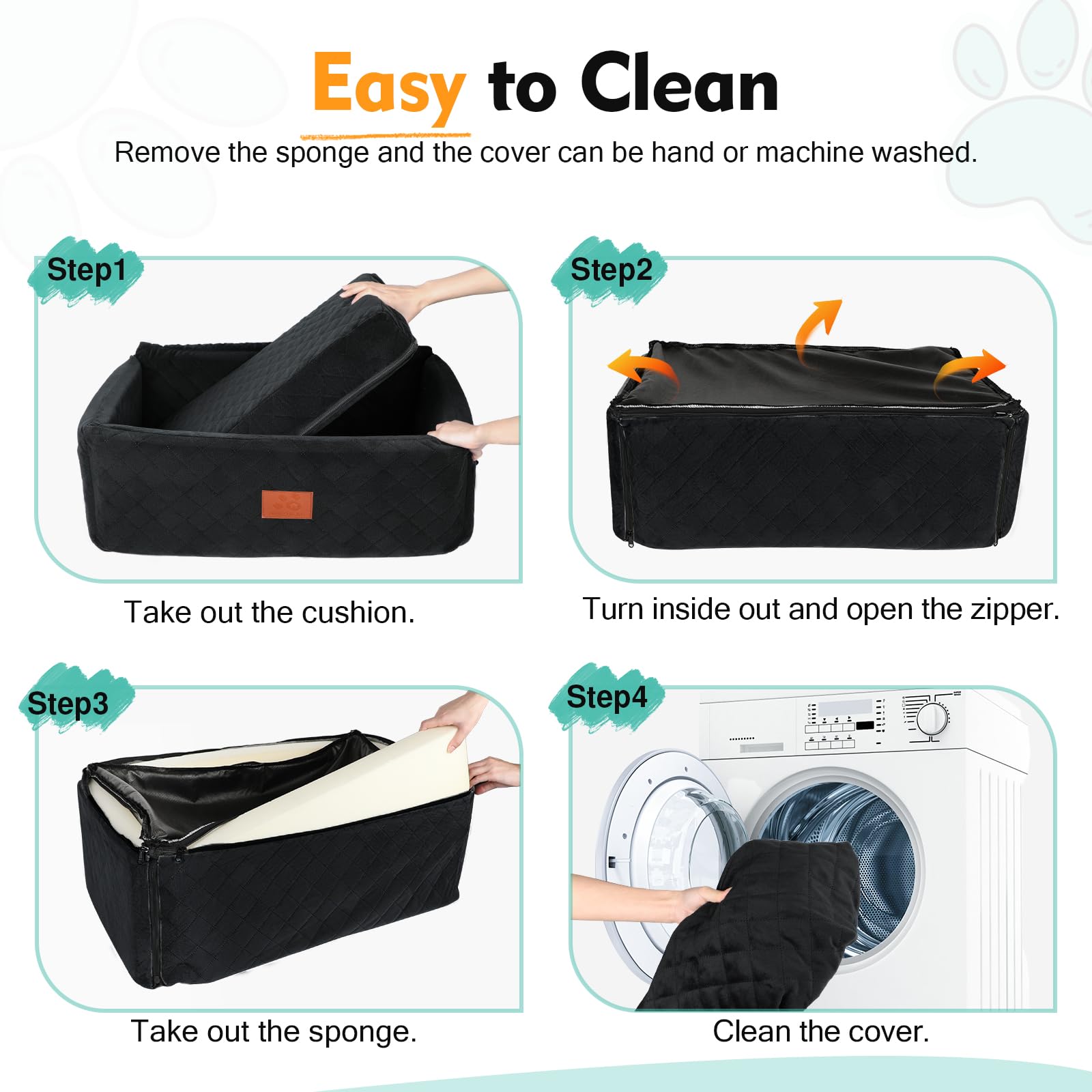 NEEZUKAR detachable cover is machine washable for easy cleaning