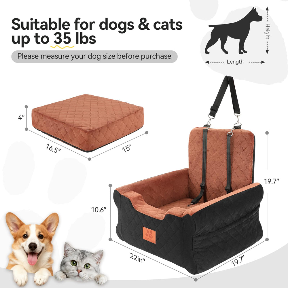 NEEZUKAR safety belt secures your dog during trips.