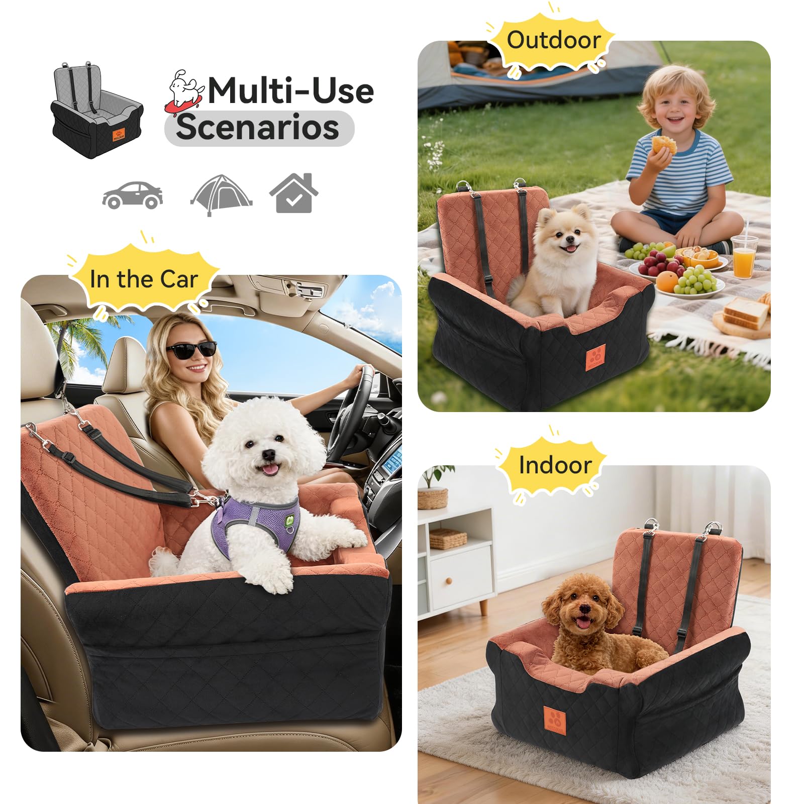 NEEZUKAR storage pockets organize treats and toys within reach.