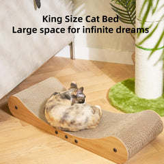Nekosan cat-scratcher-bed recyclable cardboard for eco-friendly home