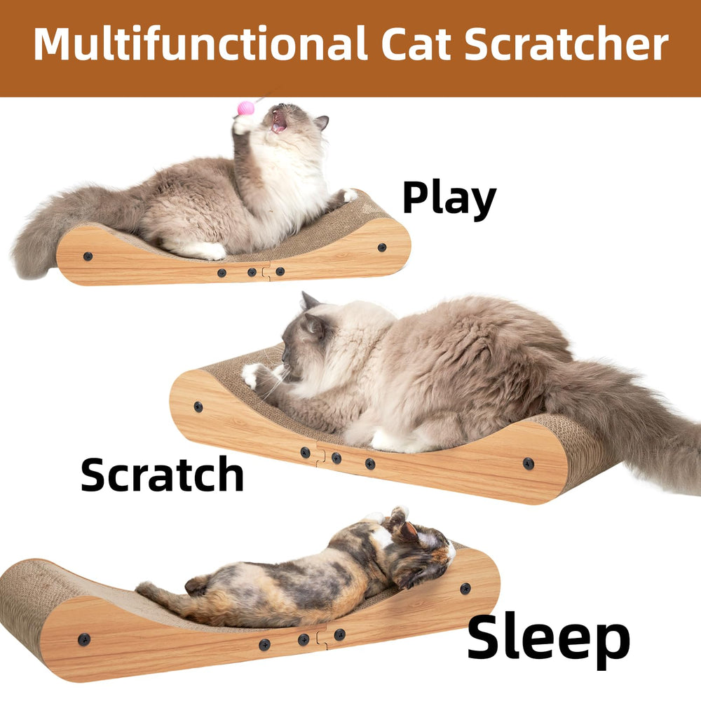 Nekosan cat-scratcher-bed heavy-duty corrugated cardboard withstands scratching
