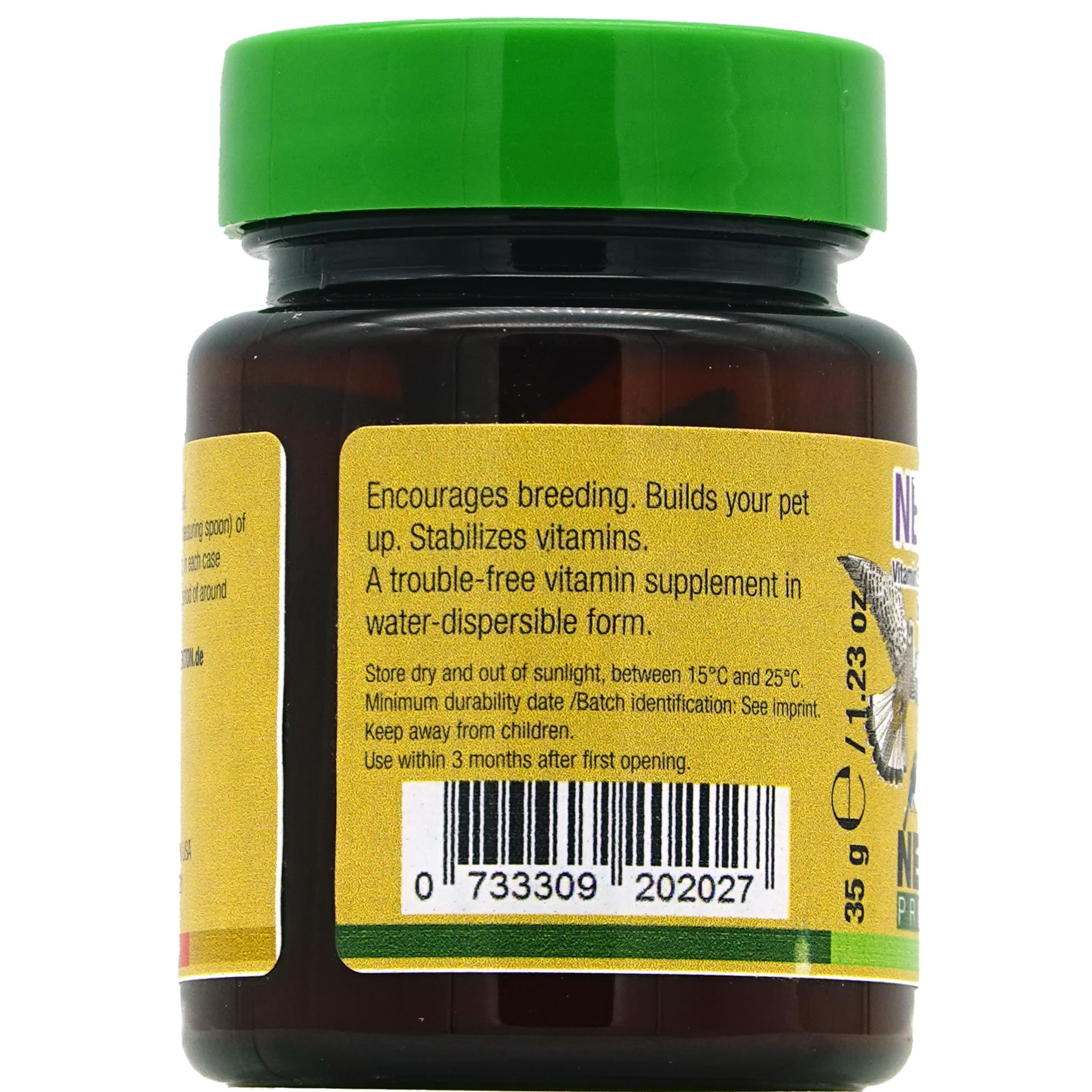 Nekton-E Vitamin E bottle on shelf ready for seasonal care