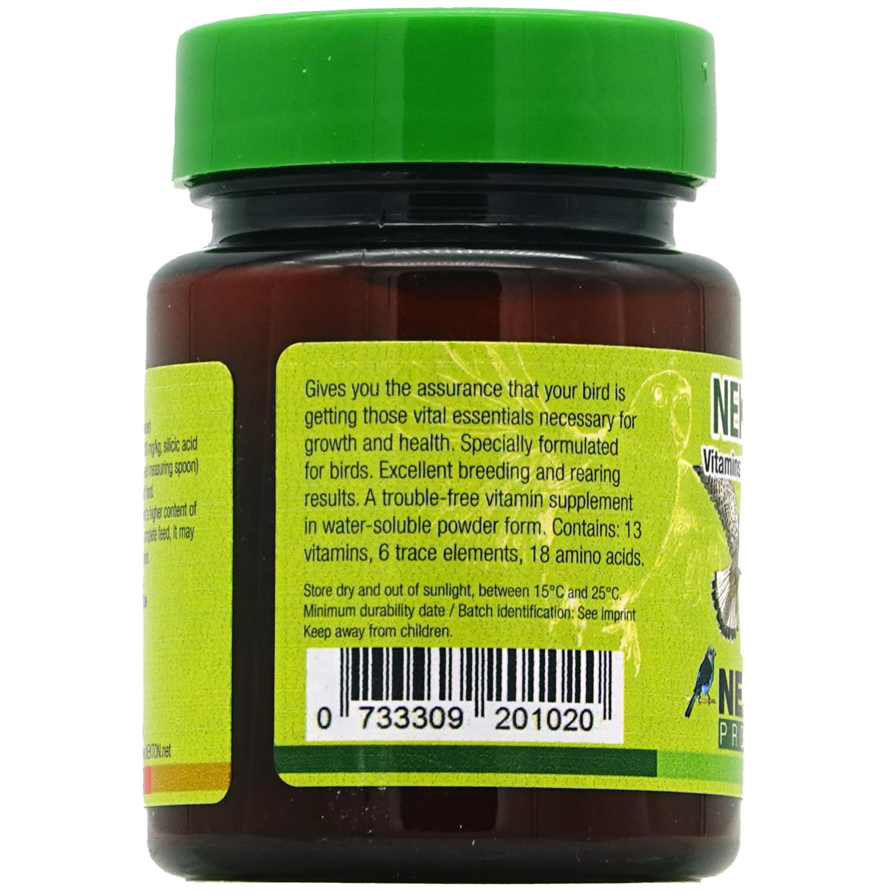 Nekton-S close-up shows the formula supporting balanced nutrition.