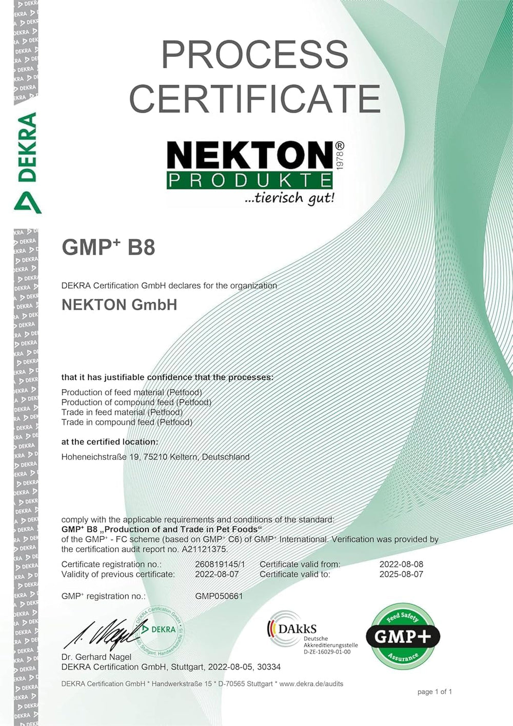 Nekton-S in bird feeder image; boosts everyday feeding routine.