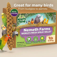 Nemeth Farms Midwest-grown millet emphasizes trusted, US-sourced nutrition.