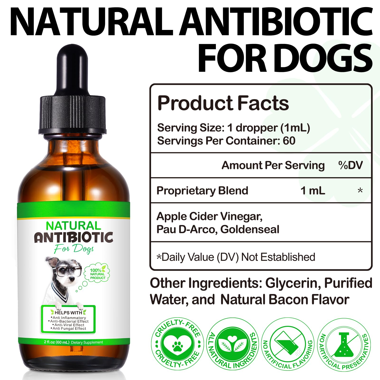 NenMaoKeNu glass dropper safety reminder for pet dosing
