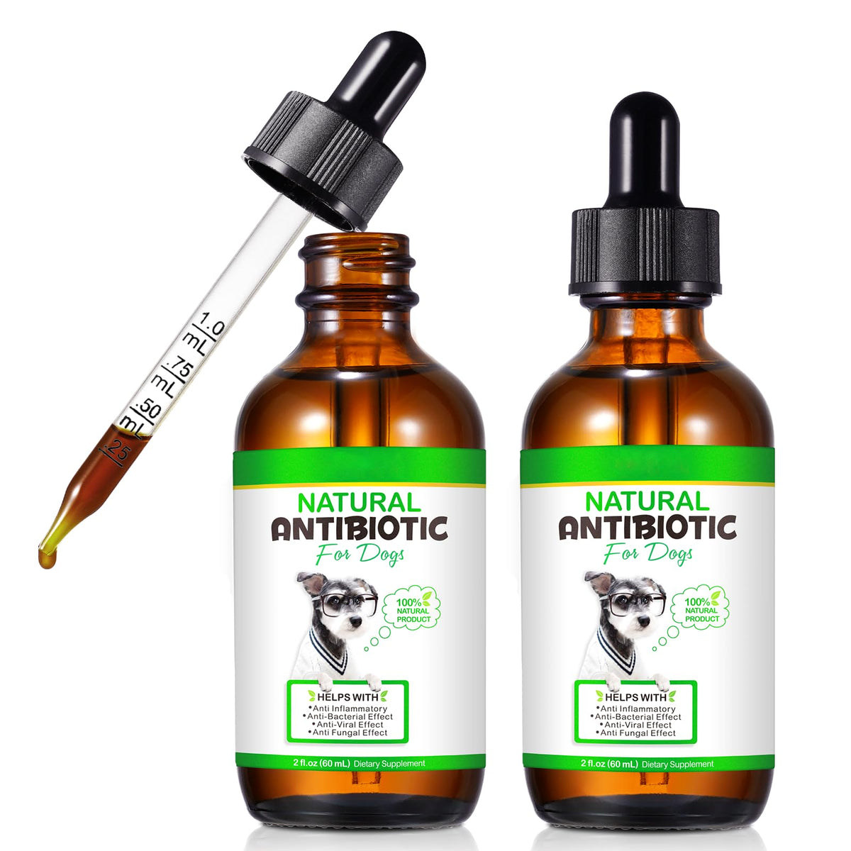 NenMaoKeNu two pack bottle for convenient dog wellness support